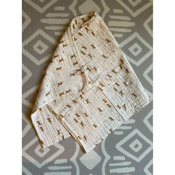 Main Sauvage Muslin Swaddle Blanket Savannah Print - Picture 3 of 4